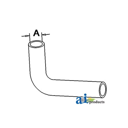 A & I Products Radiator Hose, Upper 8" x1" x2" A-SBA310160430
